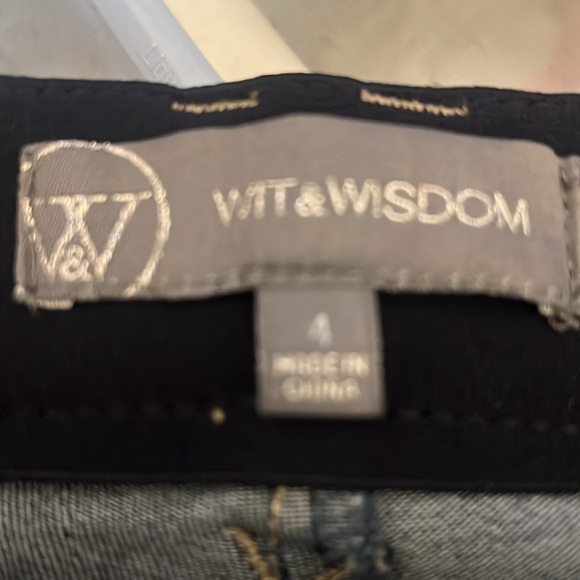 Democracy / Wit & Wisdom High Rise Wide Leg Denim Cargo Pant, indigo Dark Wash - Picture 5 of 8